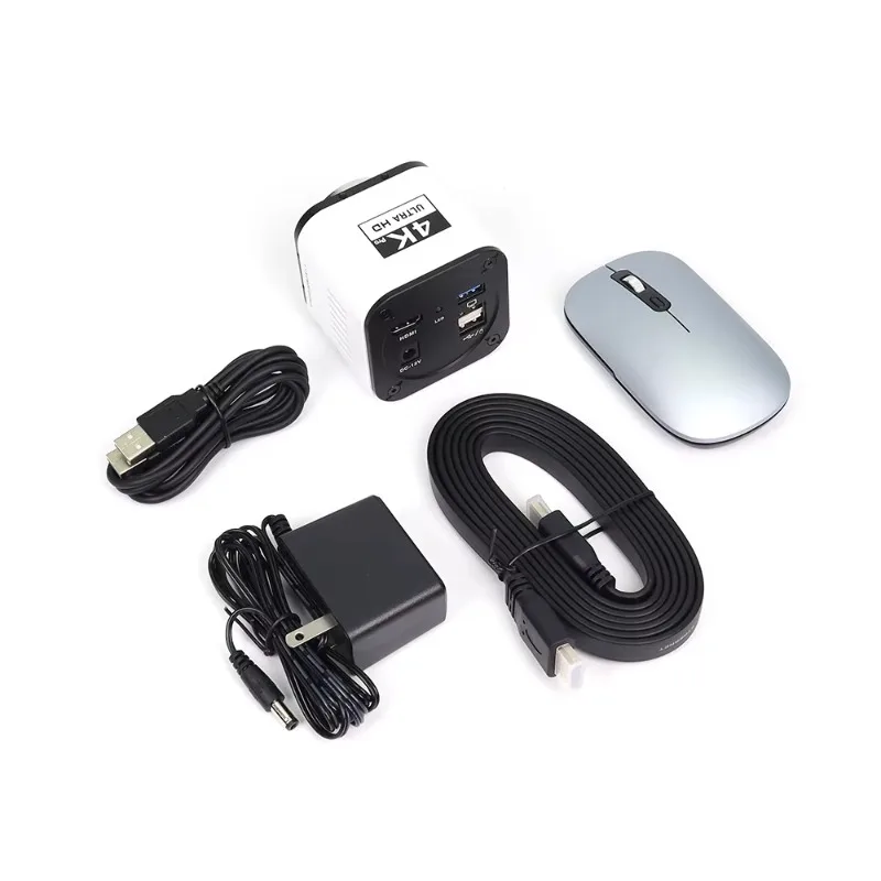 SANQTID 4K 60FPS Digital Measure USB Industry Video Microscope Microscope For Phone Repairing