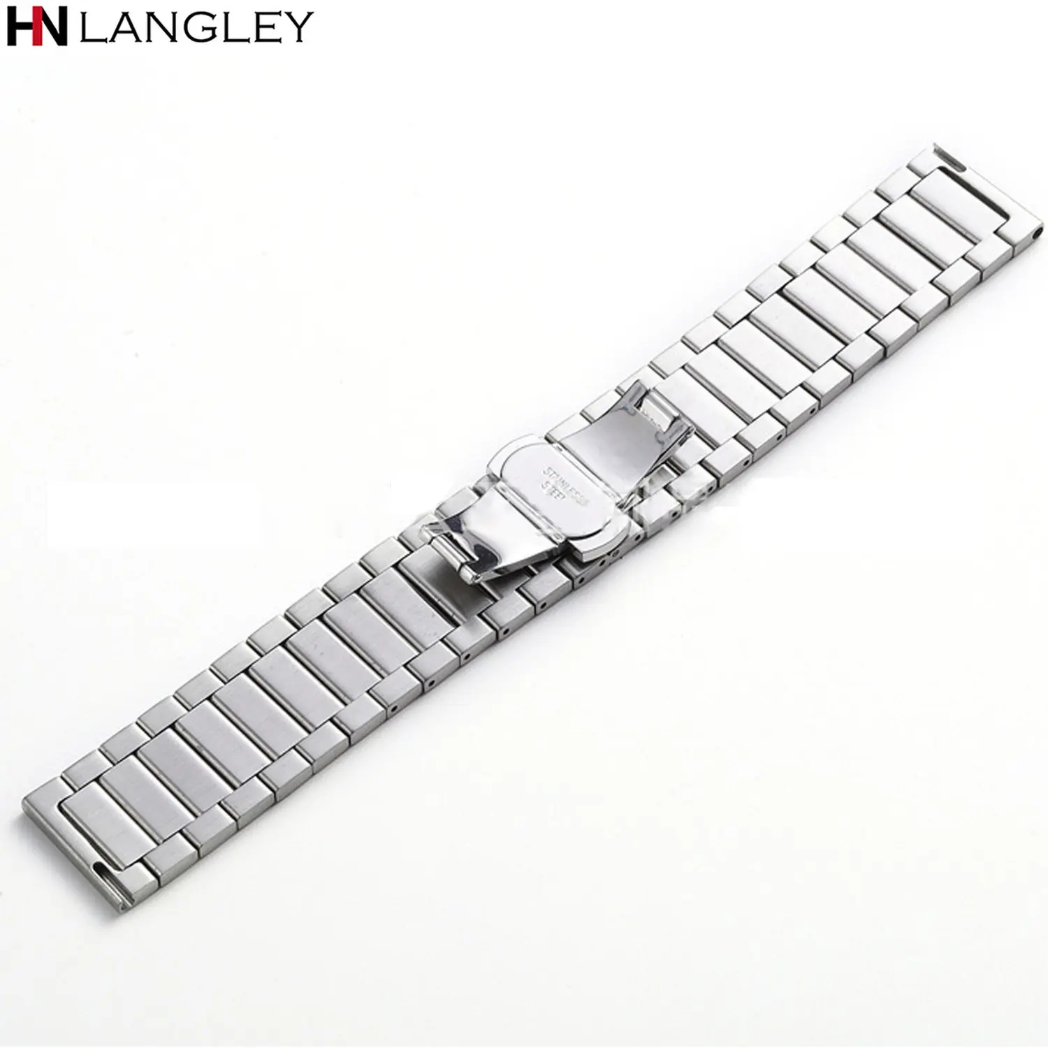 Stainless Steel Watch Band for Huawei Gt2 Strap Wristband for Samsung Galaxy Watch 3/4 Band 20mm 22mm Butterfly Buckle Metal