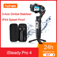 Hohem iSteady Pro 4 Action Camera 3-Axis Gimbal Stabilizer for GoPro 11/10/9/8/7/6/5 Gimble Stabilizer for Osmo Action 3 Cameras