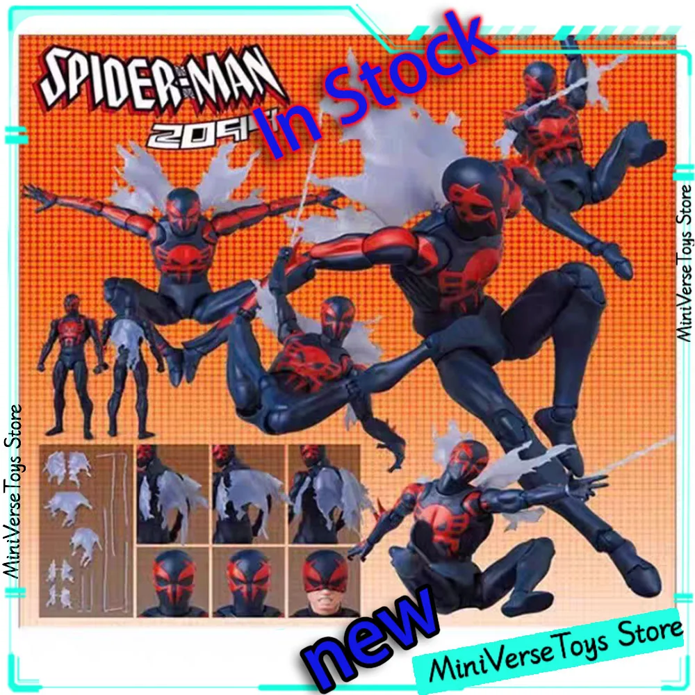 

Anime Mafex 239 Spider Man 2099 Comic Version SpiderMan Action Figure Joint Mobile Collection Model Figurine Pvc Figure Toy Gift