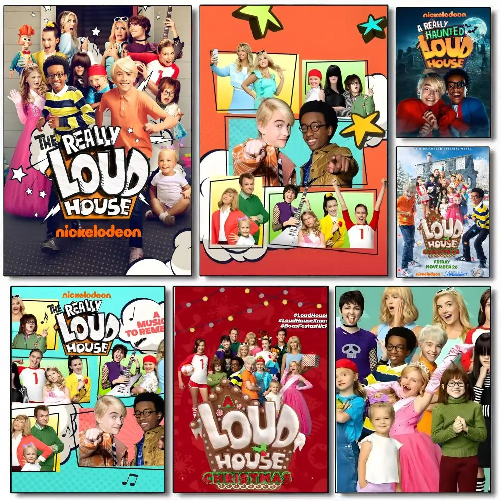 T-The Really Loud House Poster Sticky Painting Prints Wall Art Waterproof Home Living Bed Room Bar Cafe Aesthetic Decor