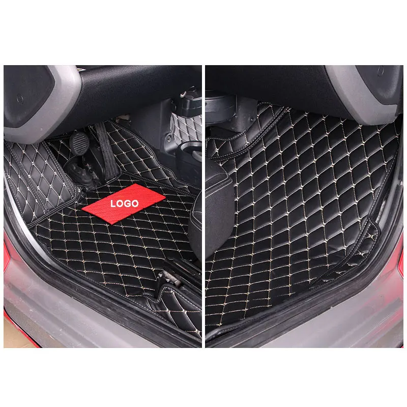 4Pcs Car Fully Enclosed Silk Ring Double-Layer Foot Pad Decoration For Old Mercedes Smart 451 Fortwo Car Accessories Interior