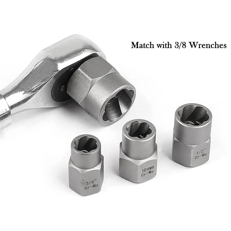 ABXF-14Pcs محول سداسي مزيل صامولة العروة مع مجموعة مقابس استخراج محول سداسي