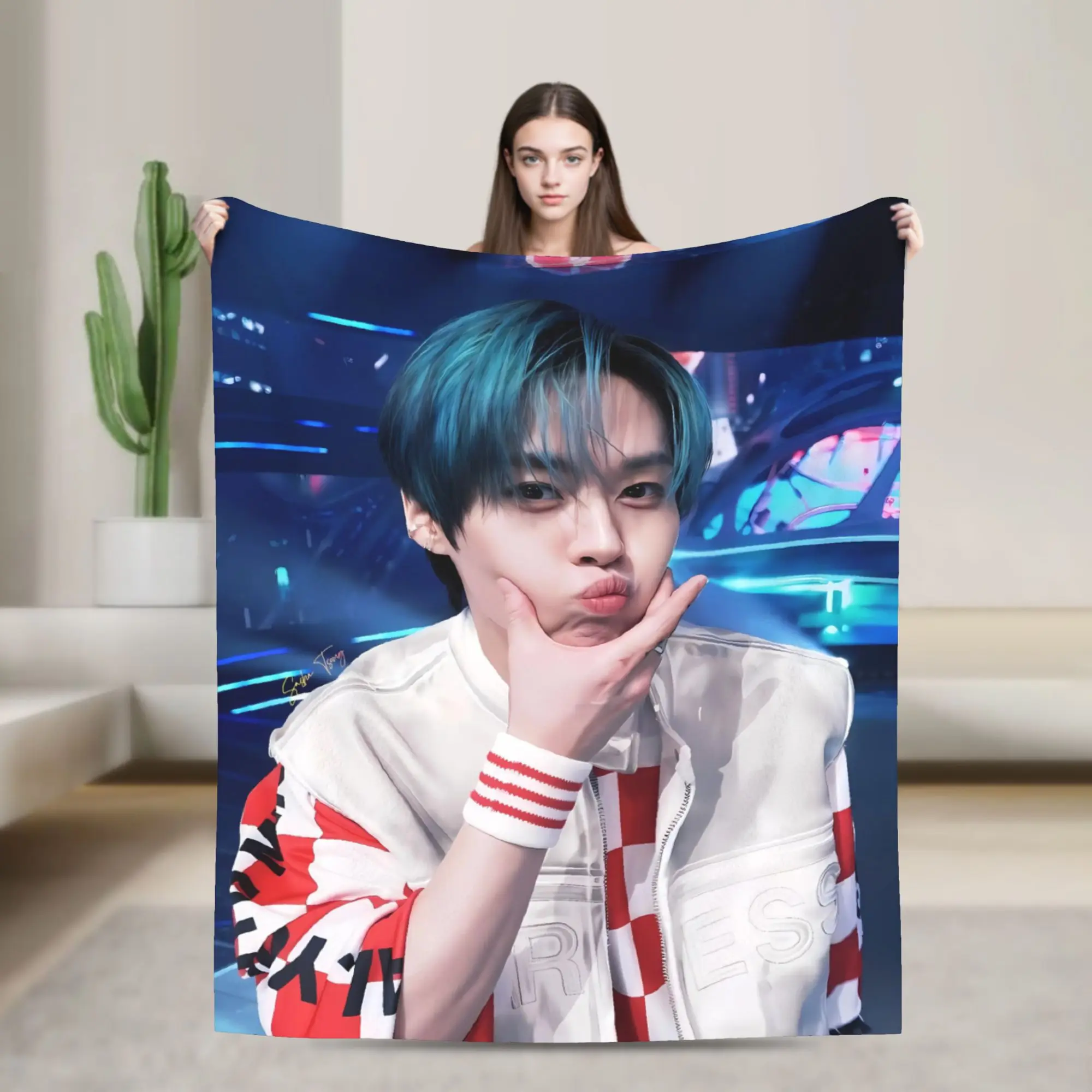 Soft Warm Blanket Camping Lee know Throw Blanket  Flannel Bedspread For Couch Bed Street Trend Sofa Bed Cover