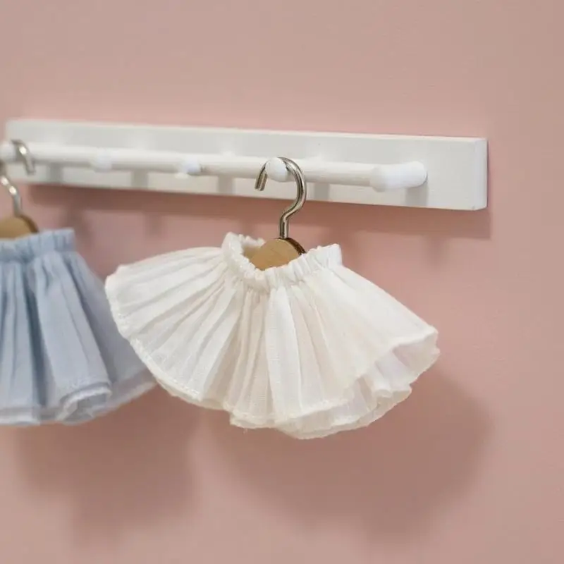 1Pcs 10-17cm Doll Dress Mini Princess Dress Doll Dress Lace Pleated Skirt Universal Cute Dress Up Outfit Accessory