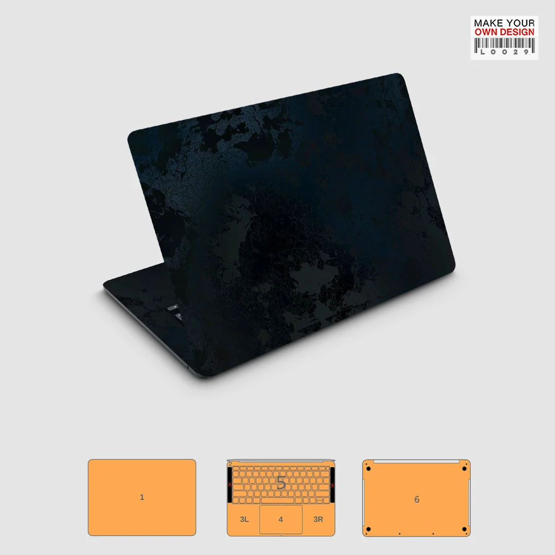 HM Skin Wrap Decal Adesivo in vinile Copertina MacBook Collezione Onde Vinile premium per MacBook Pro e Air