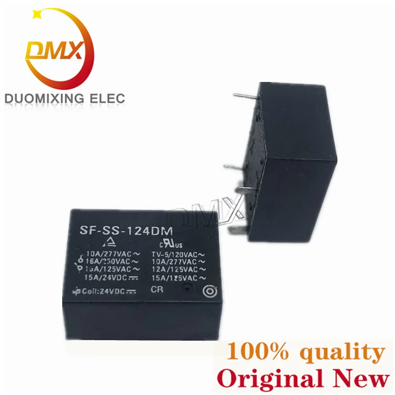 5-20PCS SF-SS-124DM Power relay normally open 4 feet 16A 24VDC Universal HF7520-024-HSTP 124DM