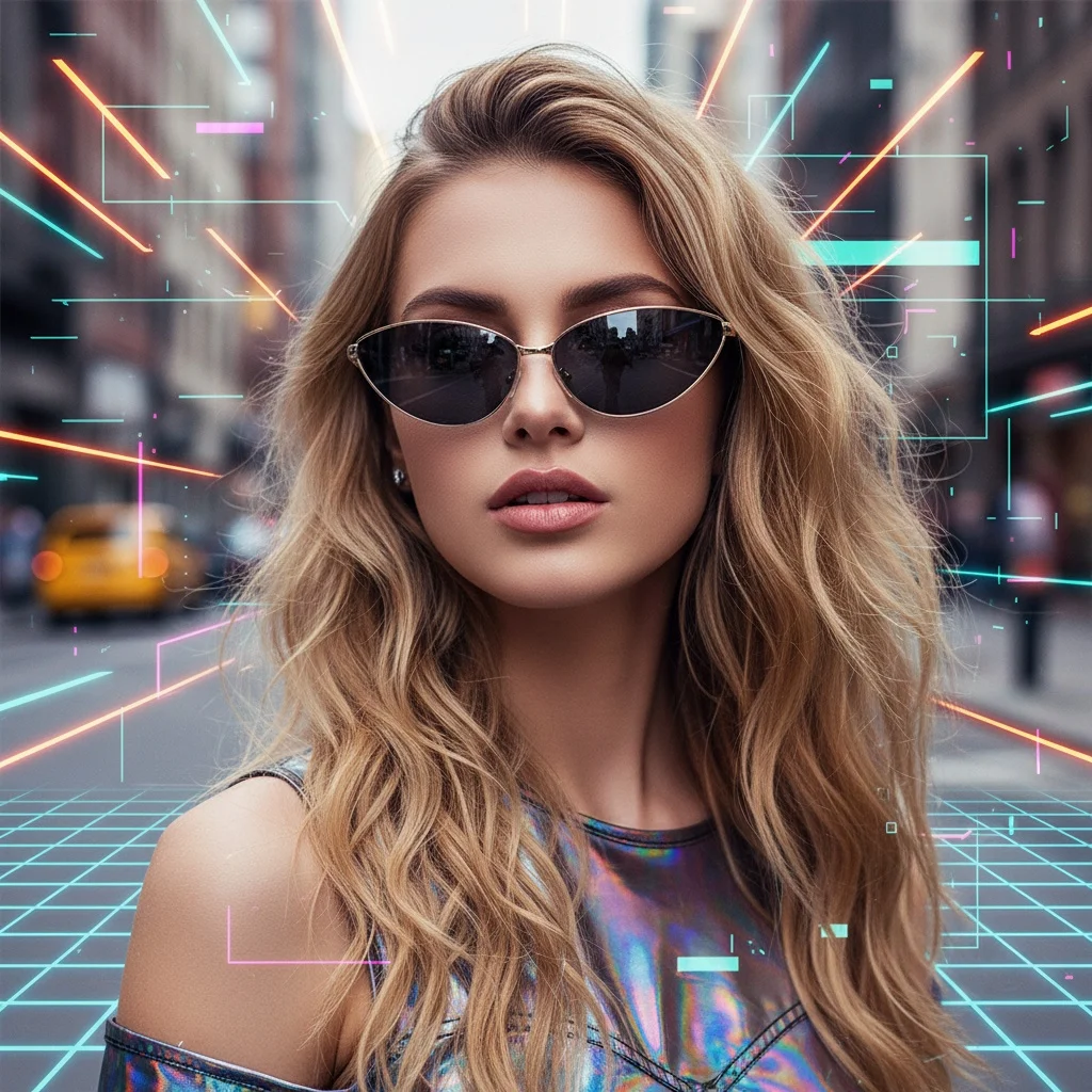 Neue Cat-Eye-Sonnenbrille, passend für mehrere Gesichtsformen, UV400-Schutz, hochauflösende Trendsetter-Sonnenbrille im Street-Style, 365