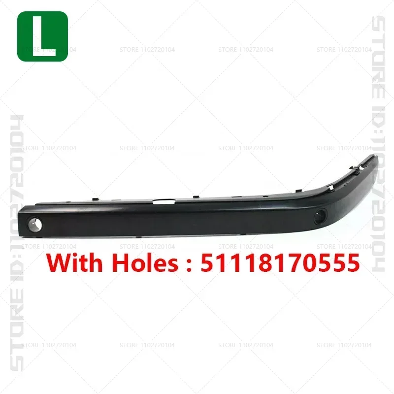 for 1995-2001 E38 BMW 740i 740iL 740iLP 750iL 750iLP Front Bumper Trim 51118170555 51118125309 51118168105 51118125437