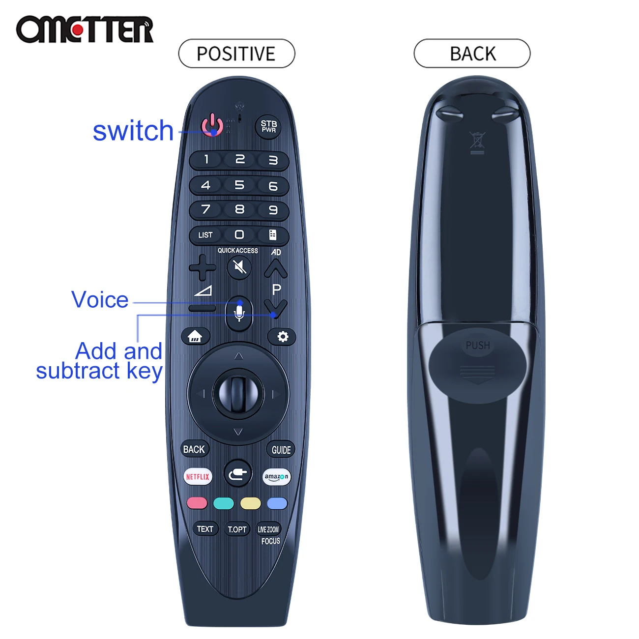 New AN-MR18BA Magic Voice Remote Control for 2018 Smart OLED UHD 4K TVs W8 E8 C8 B8 SK9500 SK9000 UK7700 UK6500