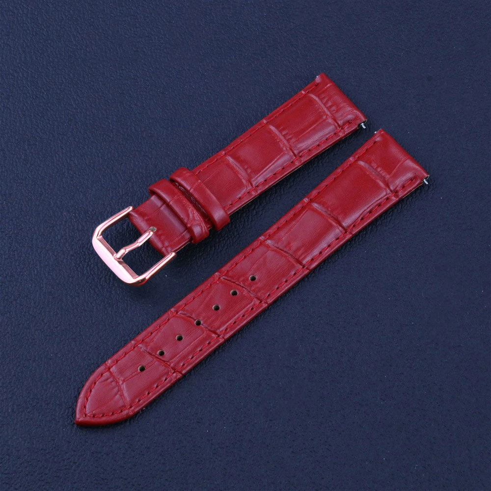Quick Release Genuine Leather Watch strap for Men and Ladies 10mm 12mm 14mm 16mm 18mm 20mm 22mm Watch Parts Belt Strap