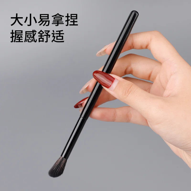 12 maquillaje de ojos cepillo de cejas sombra de ojos delineador de ojos pelo suave pequeño pulgar detalle corrector cepillo herramientas de maquillaje