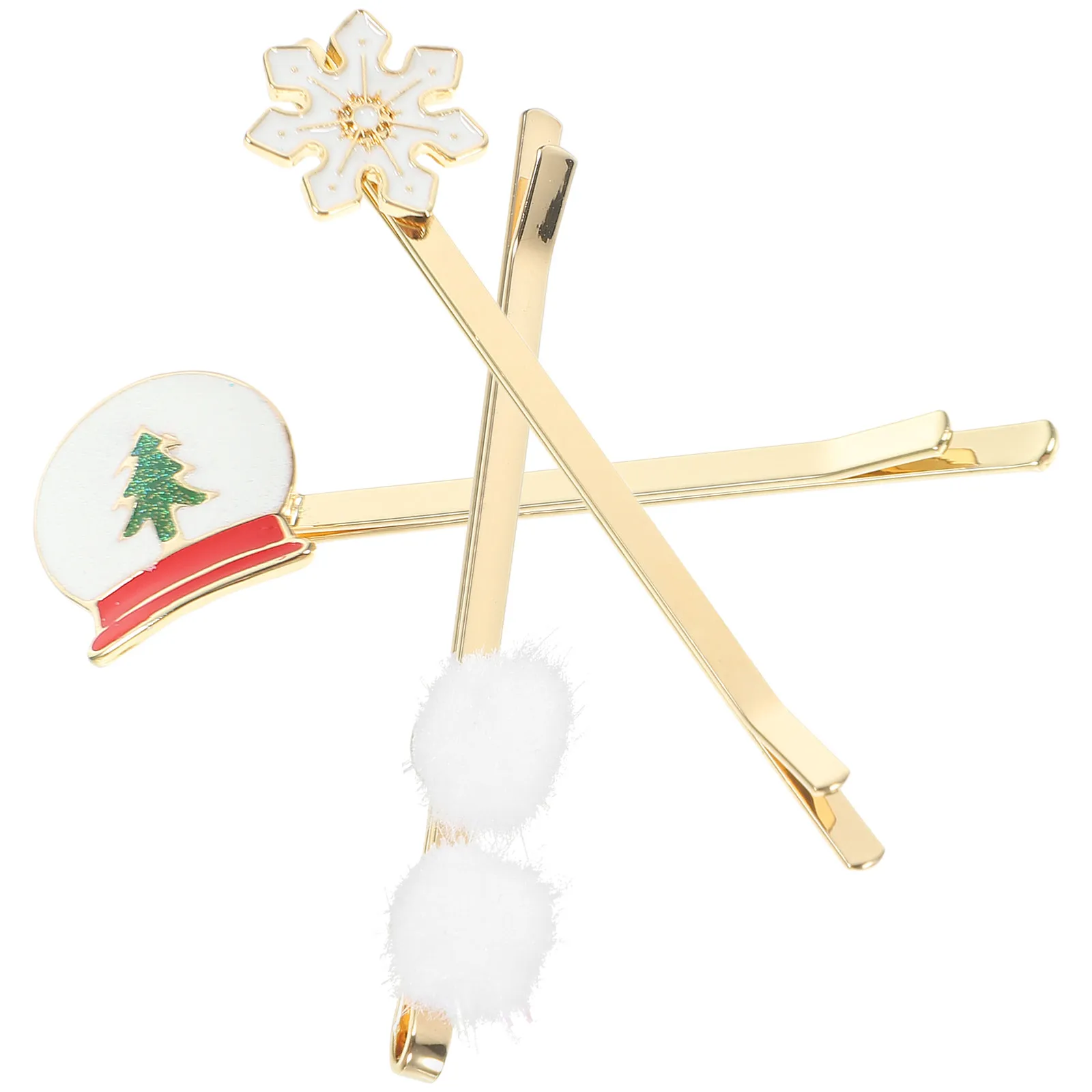 

Набор из 6 металлических заколок-невидимок из сплава для женщин, декоративные аксессуары для волос на Рождество, для вечеринок и банкетов