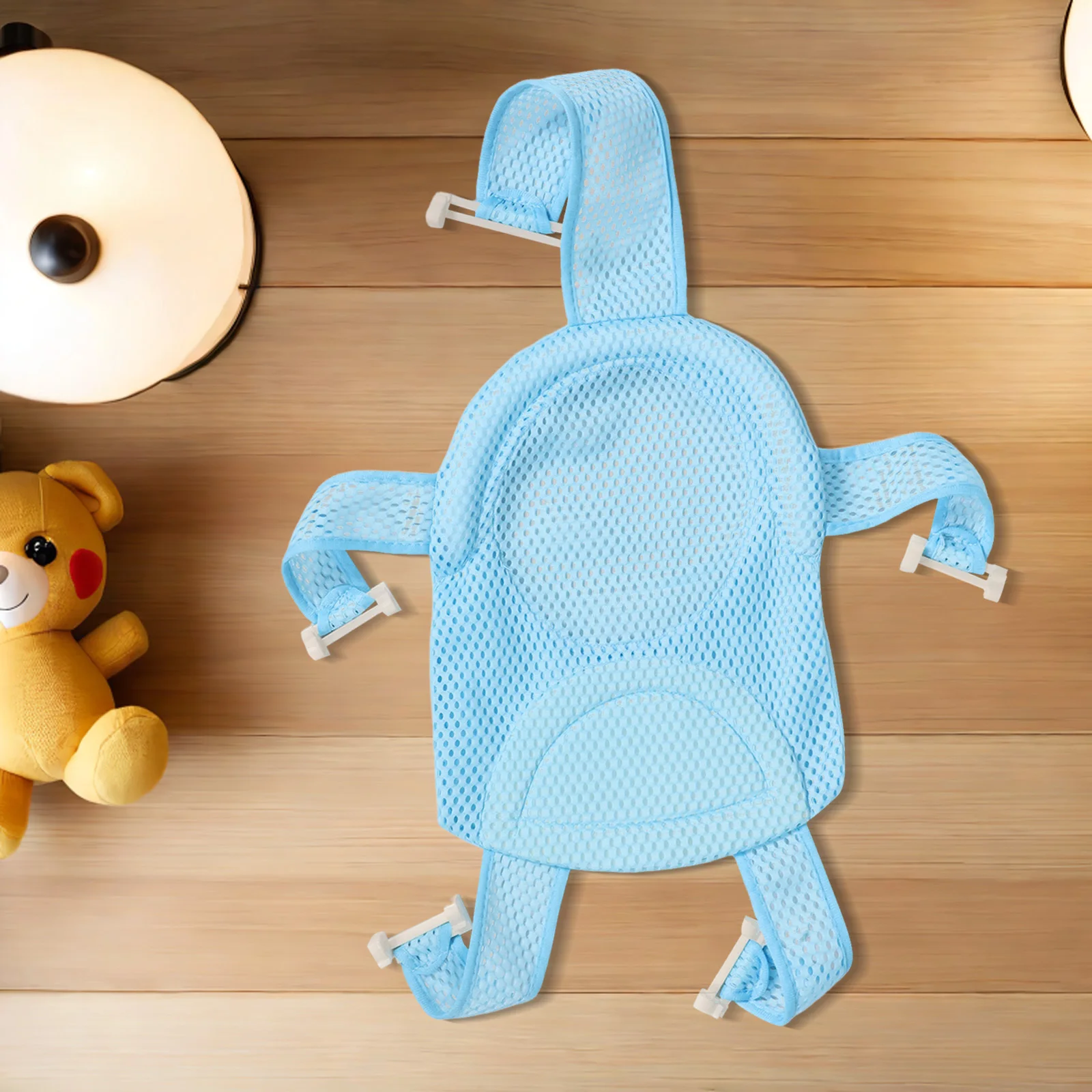 

Non-Slip Baby Bath Seat Mat Newborn Cushion Support Net Breathable Mesh Quick Drainage Portable for Home Travel