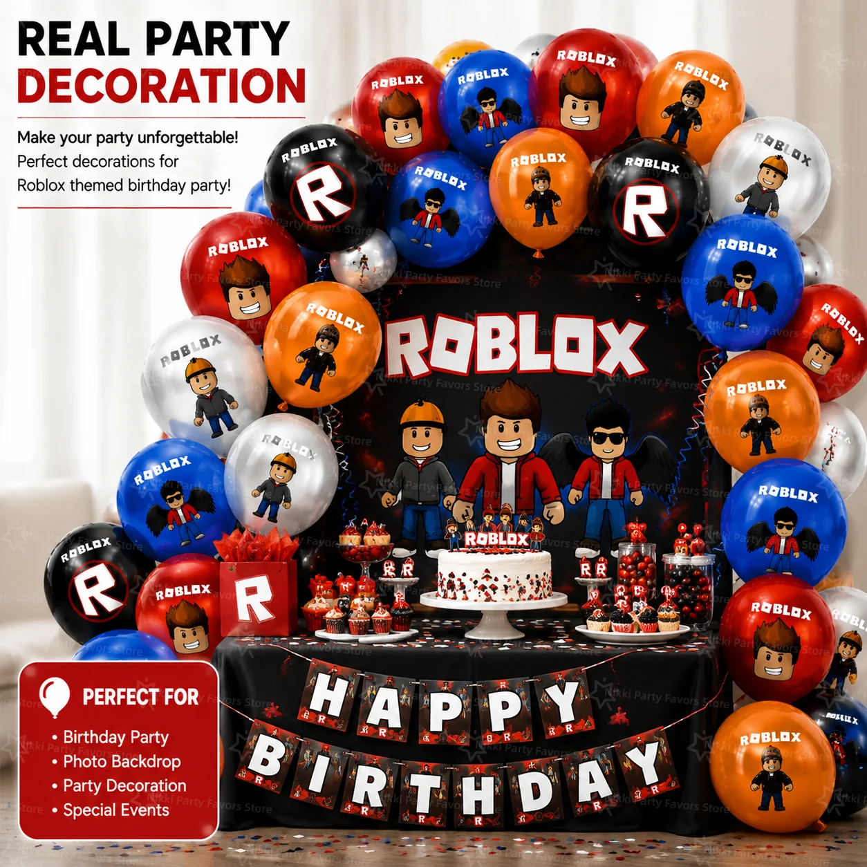 Roblox Balloons Birthday Party - Party Games In Roblox 评论和价格