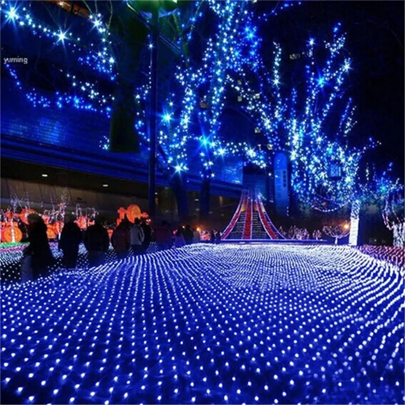 Imagem -06 - Impermeável Led Net Lights para o Natal Malha Guirlanda Natal e Ano Novo Luzes de Natal 3m x 2m 204leds ac 110v 220v