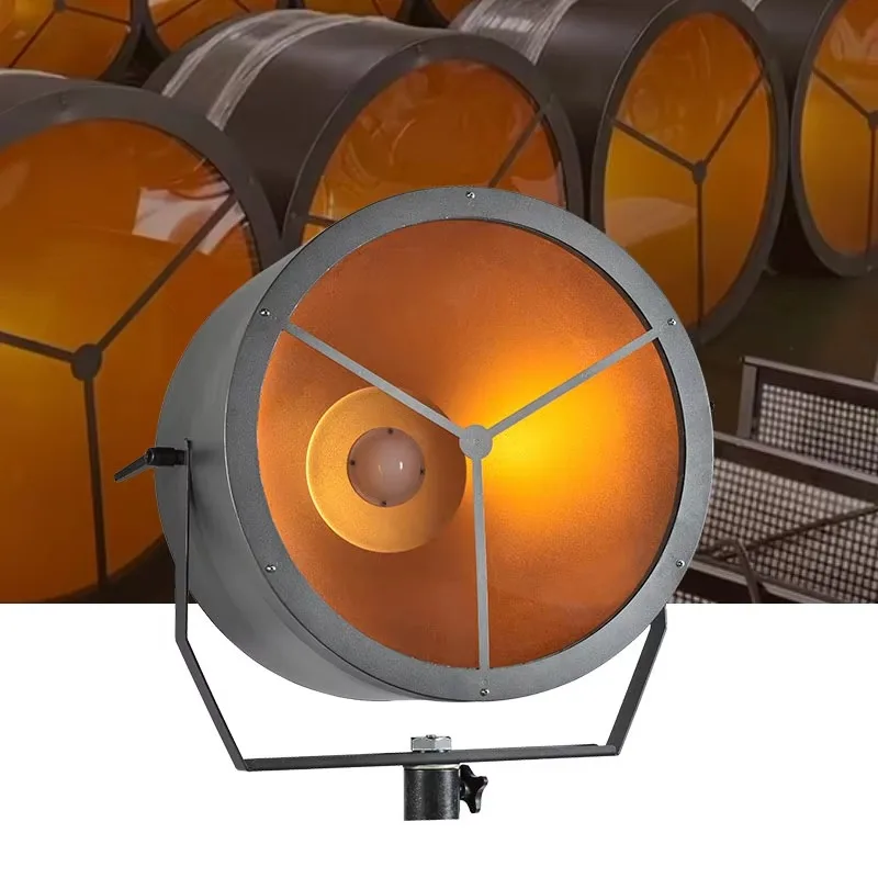 200W high-power LED retro pendant light with industrial style backlight and aluminum body emitting white color