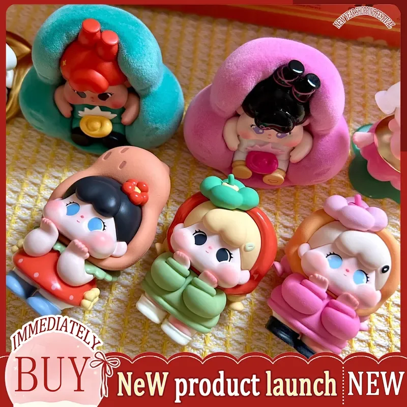 

QoQo Lucky Every Day Blind Box New Arrival Collectible Figurine Trendy Art Toy Desktop Ornament Birthday Gift For Girls