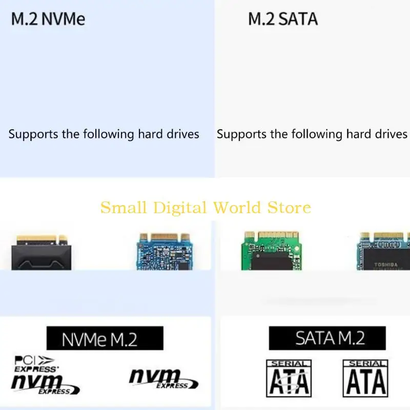 77UB M.2 SSD Case NVMe 10Gbps M.2 Enclosure Dual-protocol M.2 SSD Adapter Tool Aluminum Box for 2230 2242 2260 2280
