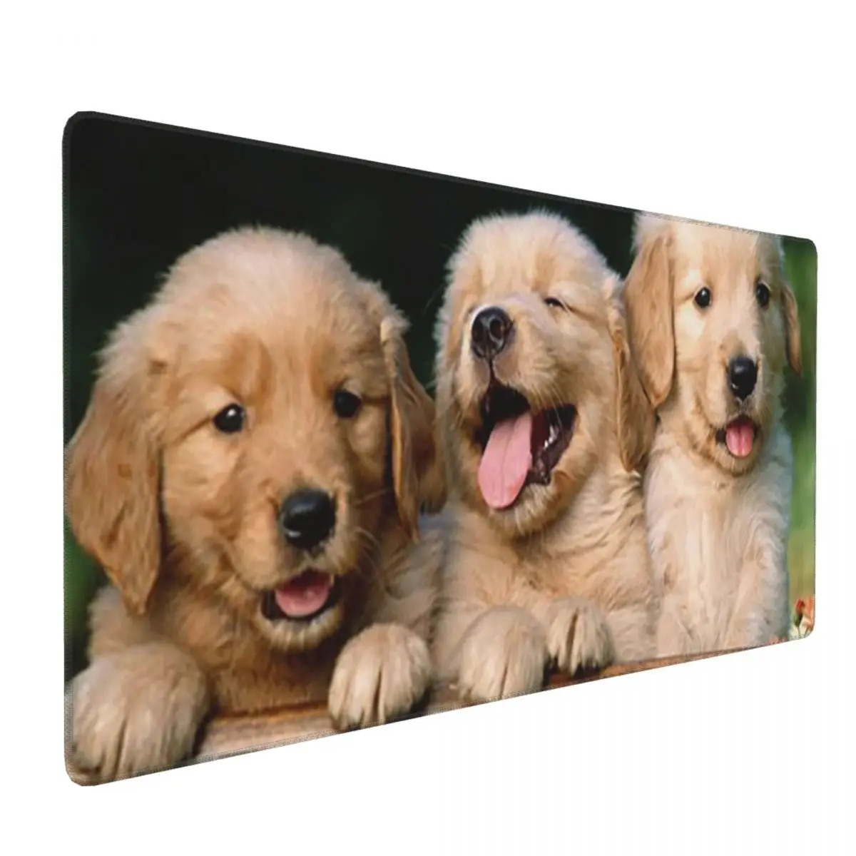 

Large Mouse Pad Cute Dogs Puppy On The Fence Gamer PC Laptop Mats Keyboard Carpet Computer Gaming Office Accessories Desk Mat
