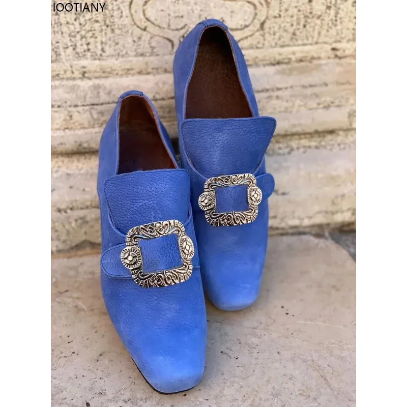 EE01 Medieval Renaissance Noble Cosplay Frock Shoes Vintage 18th Century High Heels For Unisex Halloween Fancy Theme Party SIo0！