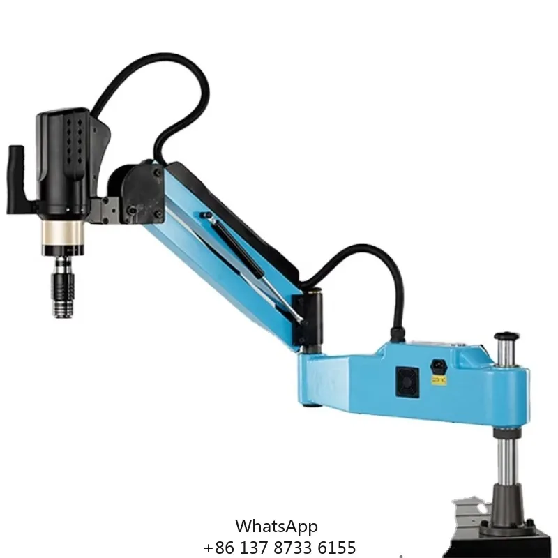 Automatic CNC Aluminium Drilling Tapping Machine Intelligent Servo Motor Electric Pillar Drilling With PLC Core Components