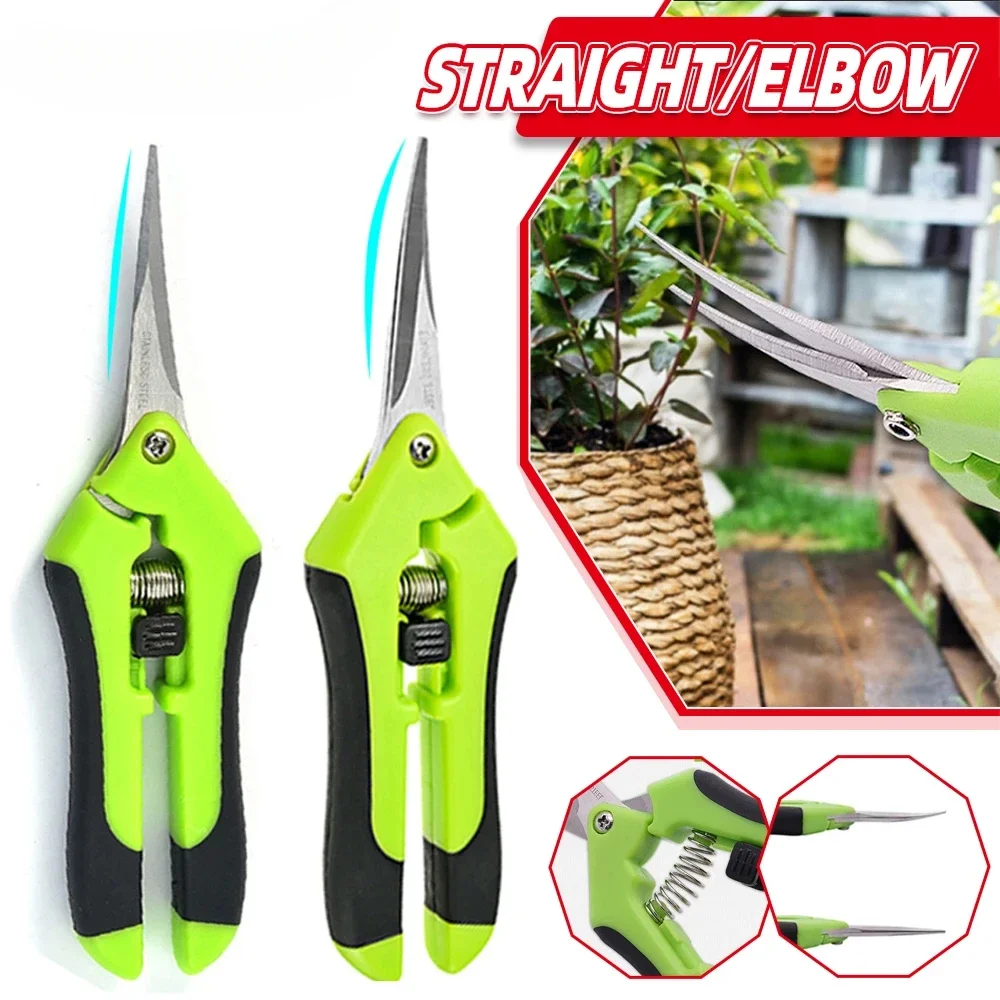 Gardening Pruning Shears Garden Tools Secateurs Bonsai Gardening Scissor Pruning Tool Grape Fruit Picking Weed Household Potted