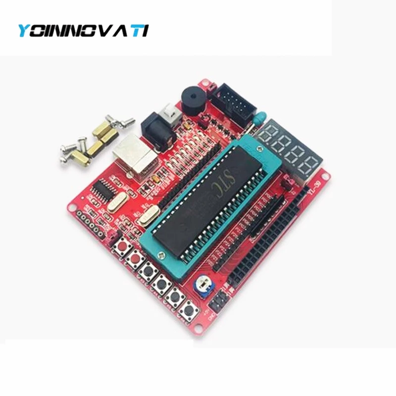 8051 Development Board STC89C52 Industrial Grade Microcontroller C51 USB Programmable MCU Controller System Board LED Marquee