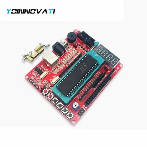 8051 Development Board STC89C52 Industrial Grade Microcontroller C51 USB Programmable MCU Controller System Board LED Marquee