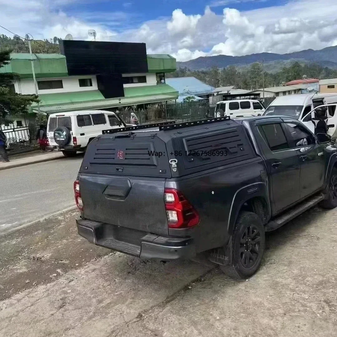 Custom Pickup Truck Bed Canopy  with Roof Rack/ Tent/side Tool Box /sliding Window with Roof Rack