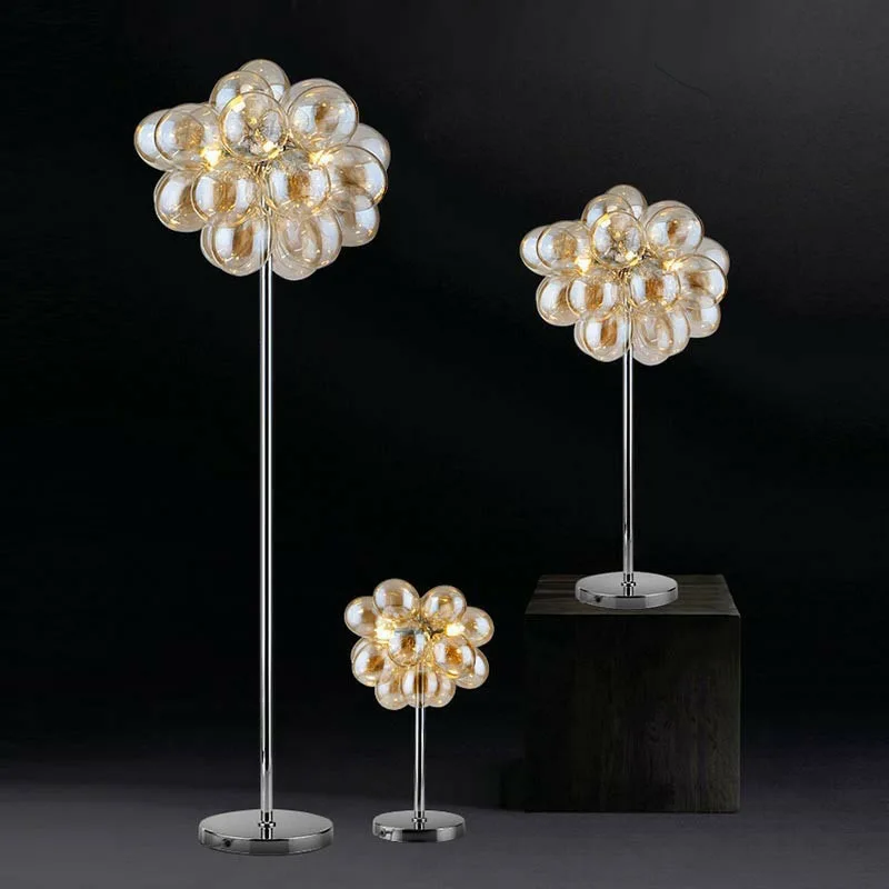 Modern Designer Grape Glass Chandelier For Living Room Dining Room Luminair Lampen Home Decoration Pendant Light Lustre Fixtures