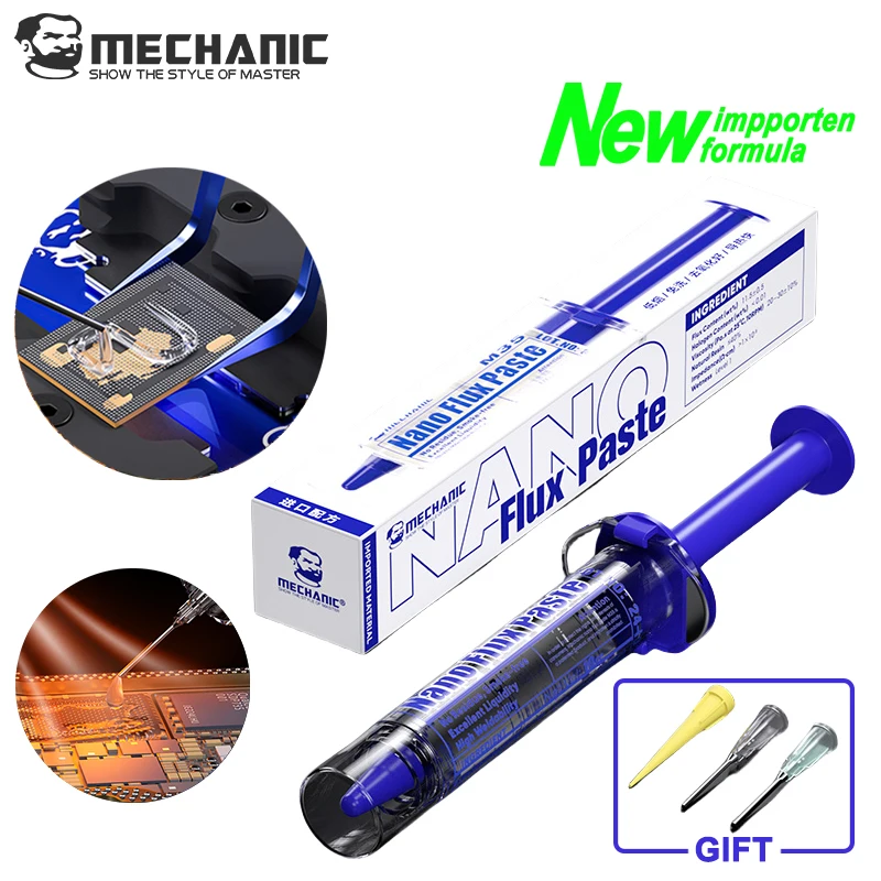 

Механик M35 бессвинцовый шприц, паяльная флюсовая паста, прозрачная паяльная смазка для ремонта материнской платы мобильного телефона, сварочные инструменты