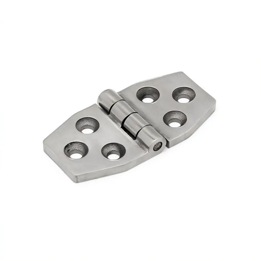 Industrial Metal Hinge 316 Stainless Steel Cabinet Equipment Door Flat Open Fan Shape Support Reliable Hardware HT067 Part