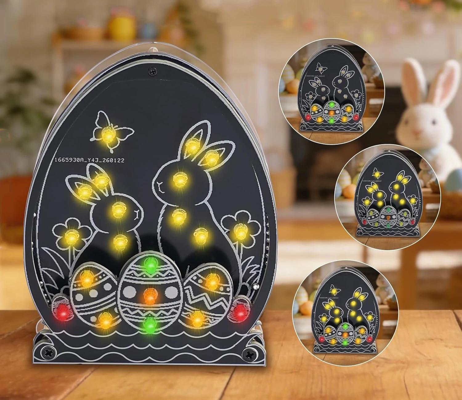 DIY Easter Bunny Egg Soldering Project Multicolor LED Light with 3 Flashing Modes Festive STEM Learning Project Holiday Gift