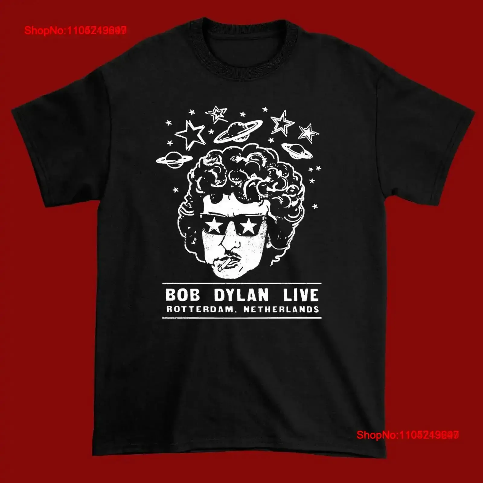 Bob Dylan Rotterdam Nertheland Cotton Black Men All size T shirt ND259 vintage Washed Breathable Top For Everyday Wear vintage