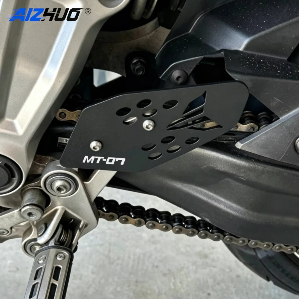 For YAMAHA MT07 MT-07 FZ07 XSR 700 2014-2024 2025 2026 Motorcycle Accessories Pedal Guard Rear Pedal Guard Heel Plate Decorative
