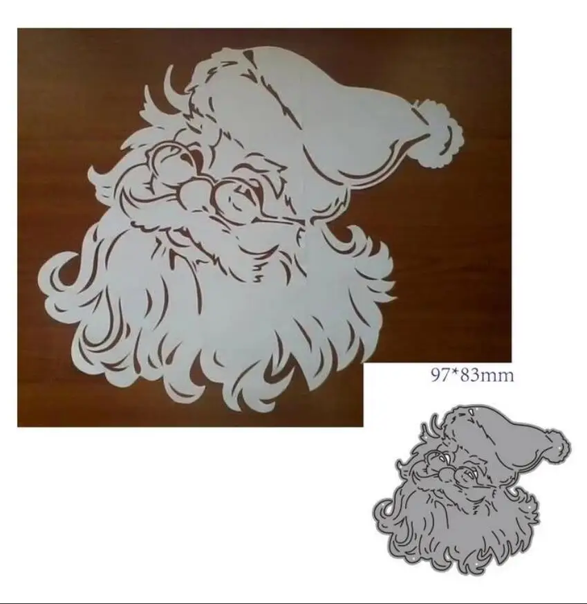 Christmas Santa Claus Decoration Metal Cutting Dies Scrapbook Paper Craft Knife Mould Blade Punch Template Embossing Stencils
