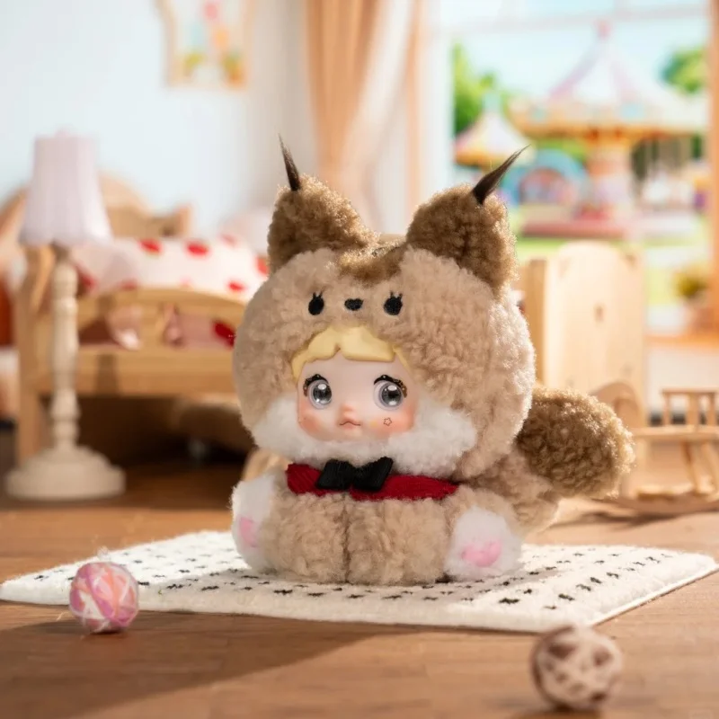 Nommi Sitting Zoo Series Blind Box Vinyl Doll Cute Trendy Toy Decor Nommi Mystery Box Bag Keychain Kids Xmas Birthday Gift