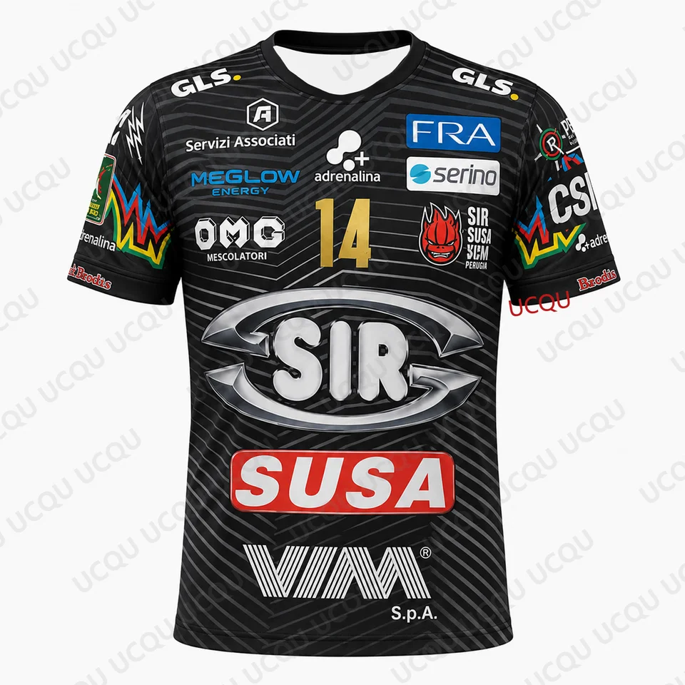 2026 Yuki Ishikawa 14 Perugia Volleyball Jersey Home Match Shirt