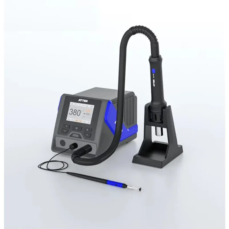 ATTEN GT-8102A 1000W Intelligent High Power Hot Air Rework Station With Vacuum Suction Pen Desoldering Hot Air G un Welding Tool