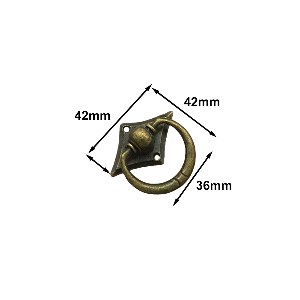 For Home Decor Retro Suitcase Knob Sturdy Zinc Alloy Handles Antique Bronze Zinc Alloy Construction Mounting Hardware Included