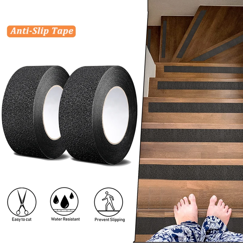 High Friction Floor Non-Slip Tape for Bathroom Stairs And Bathtub Anti-Slip Adhesive Indoor Outdoor Skate Stickers Safety Tape