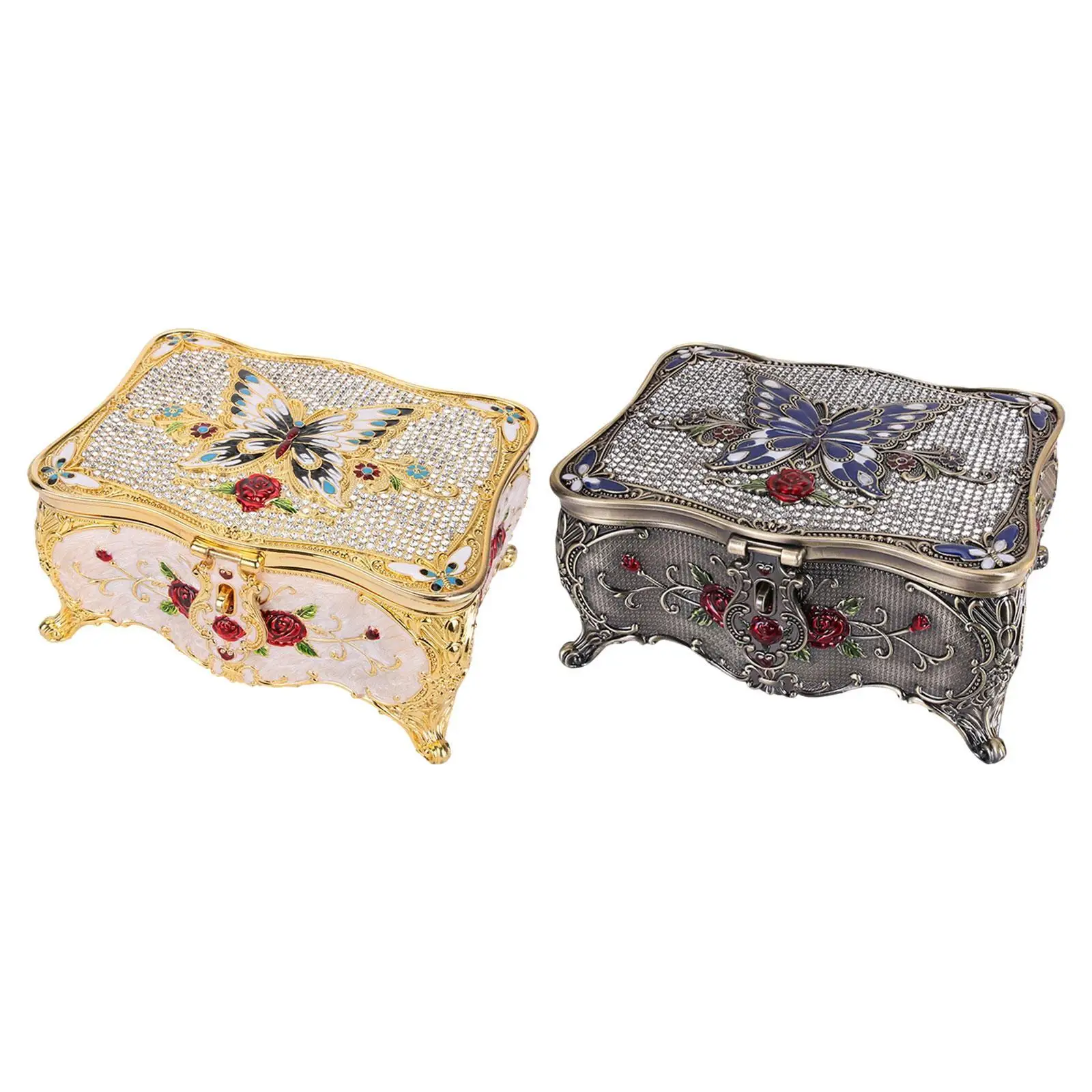 Jewelry Box Earrings Holder Jewelry Trinket for Bedroom Tabletop Bathroom