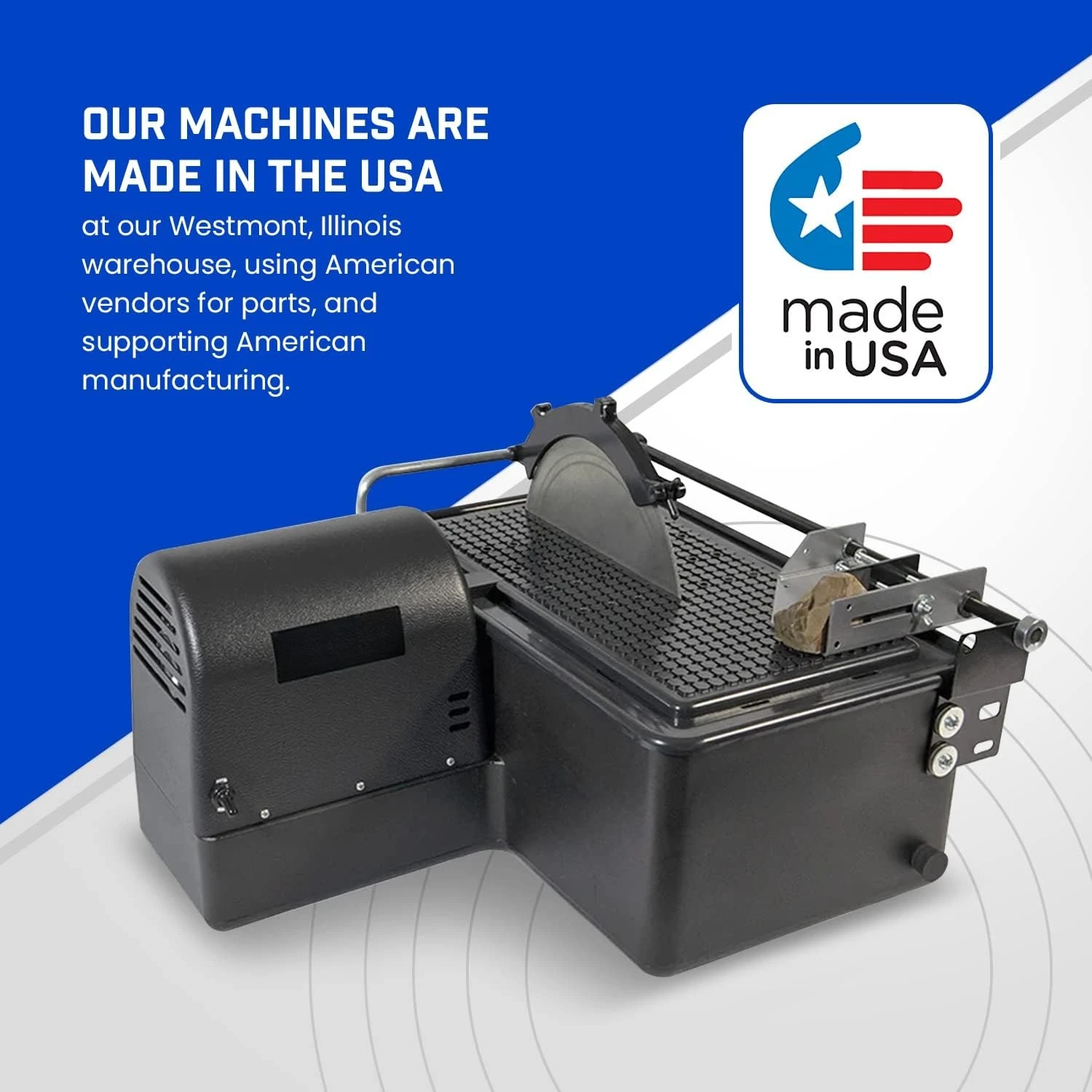 

10" Lapidary Equipment Slab Saw for Stone Cutting Rock, Glass, Slabbing, Machine for Cutting Rocks