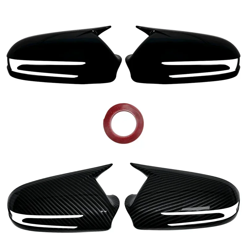 For Mercedes Benz CLS C219 W219 CLS280 300 320 350 2009-2011 2PCs Carbon Fiber Look Car Rearview Mirror Cover  view 3