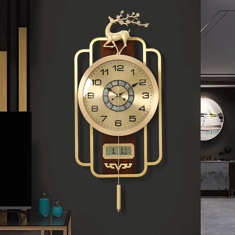 

Minimalist Hanging Wall Clock Mechanical Design Nordic Pendulum Wall Clock Interior Italy Duvar Saati Decoration Accessories