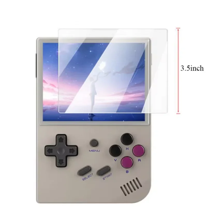 Película protectora de pantalla portátil RG35XX Plus, película protectora de pantalla de vidrio templado Anbernic RG35XX, accesorios para consola de juegos
