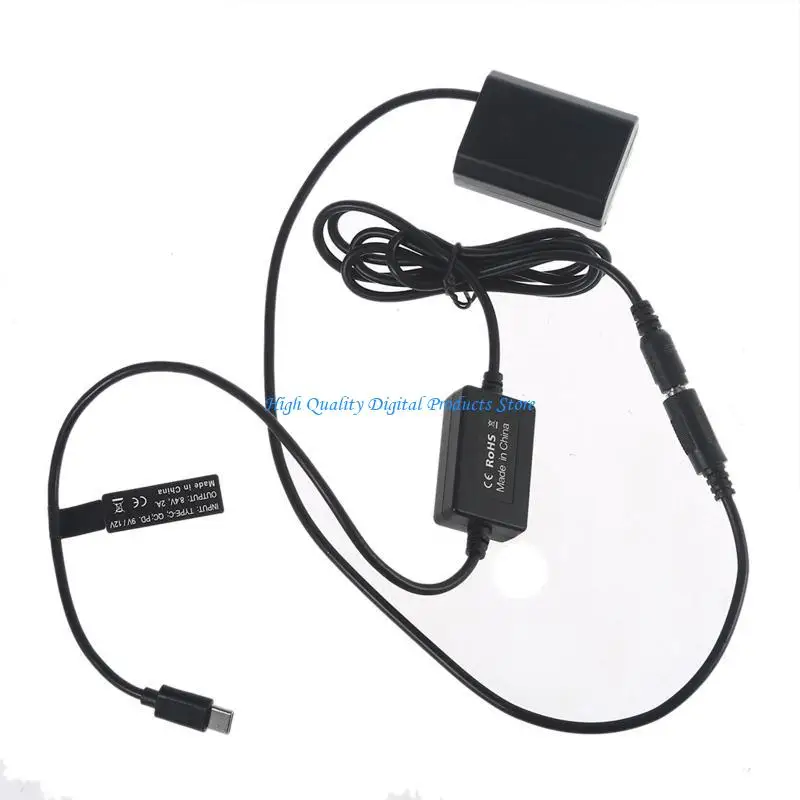 U2JE Type-C to FZ100 Dummy Battery for A6600 A7C A7III A7S Camera Power Adapter