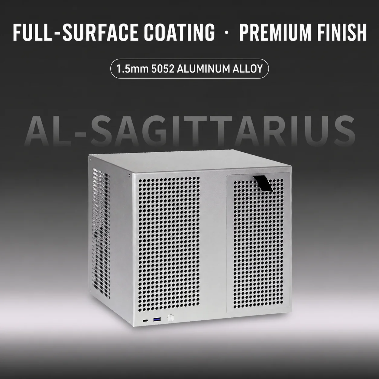 Sagittarius Aluminum Panel 8 Bay NAS Case Home Server Chassis - view 6
