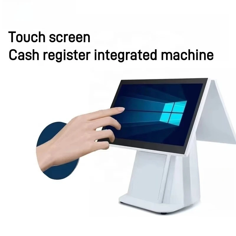 POS Cash Register Touch Screen All-in-one Machine, Commercial Supermarket Retail Terminal, Bluetooth WIFI Wireless POS view 2